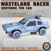 Gertrude, Race Car- Print Minis | Sci Fi | Tank | Crawler | Wasteland | Badlands |