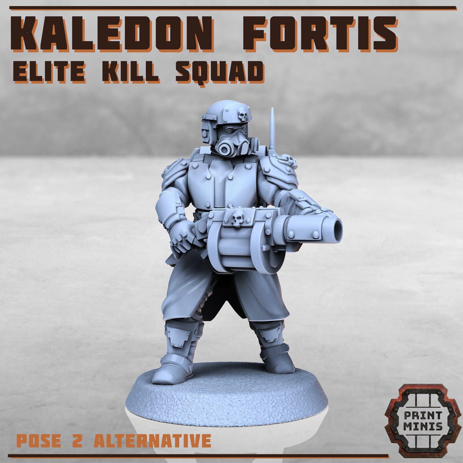 Kaledon Fortis Elite Troops - Print Minis | Sci Fi | Light Infantry | Imperial | 28mm Heroic | Veteran | Guard | Soldier | Specialistst