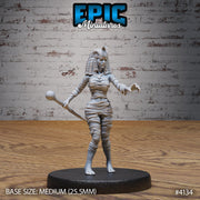 Cleopatra Mummy Lady - Epic Miniatures | Cone Desrt | 28mm | 32mm | Steampunk | Engineer | Egypt | Queen | Royal