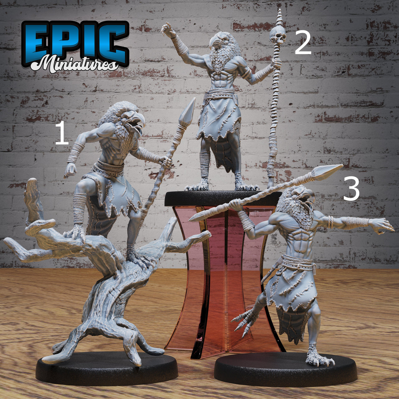 Servant of Thot - Epic Miniatures | Bone Desert | 28mm | 32mm | Egypt | Birdfolk | Fighter