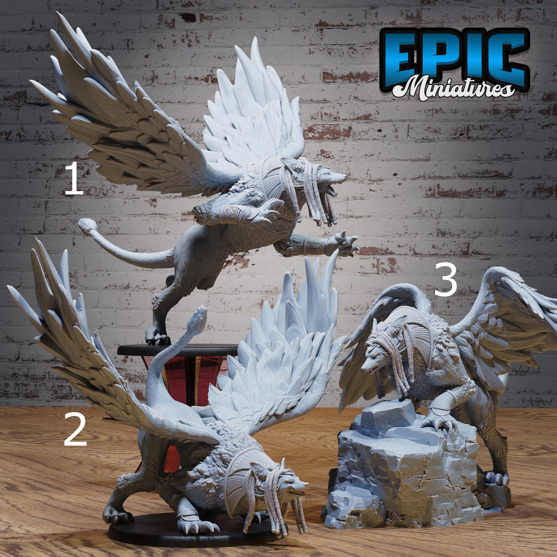 Anubis Beast - Epic Miniatures | Bone Desert | 28mm | 32mm | Egypt | Dog| Lion | Eagle