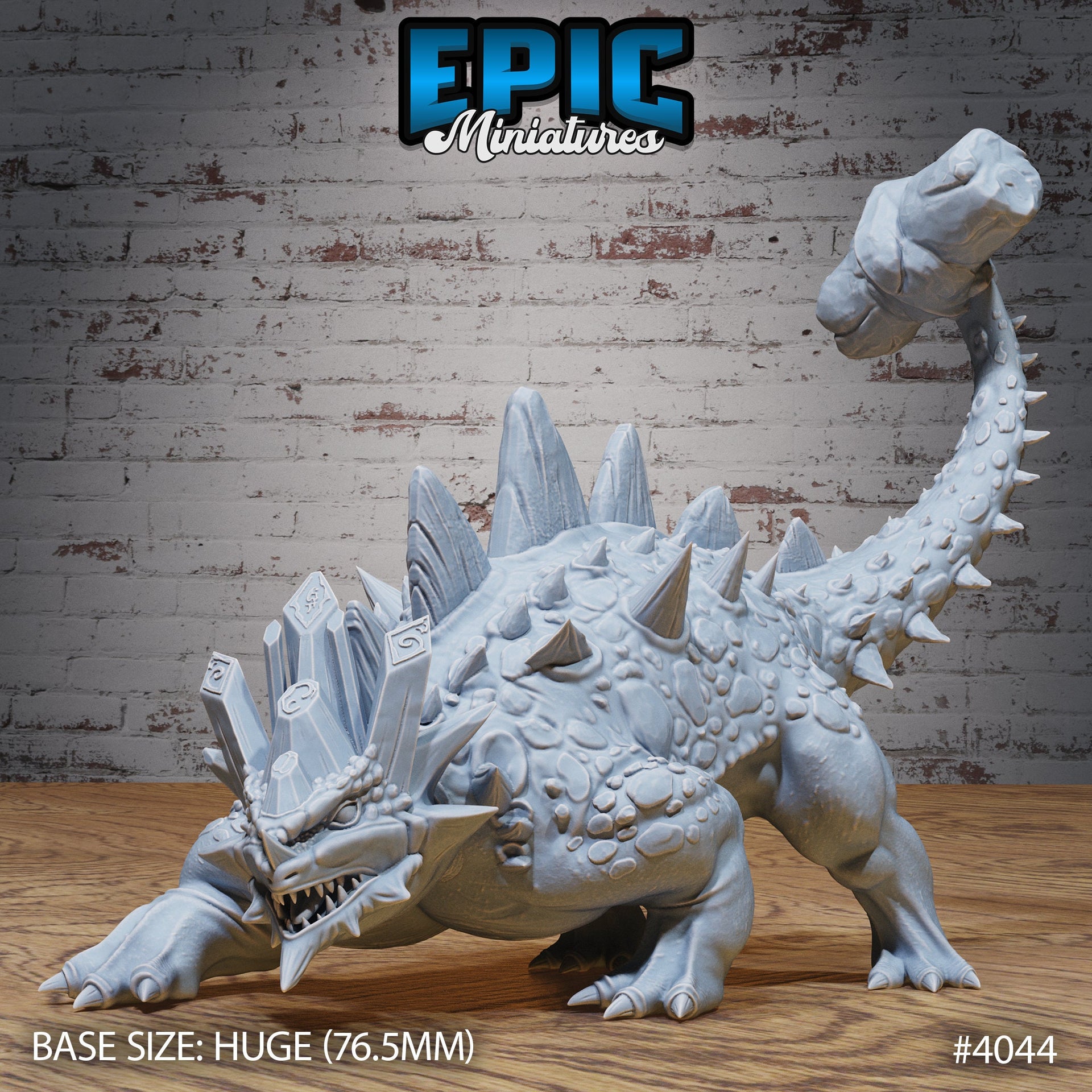 Hammertail DInosaur - Epic Miniatures | Elemental Lands | 28mm | 32mm | Ankylosaurus