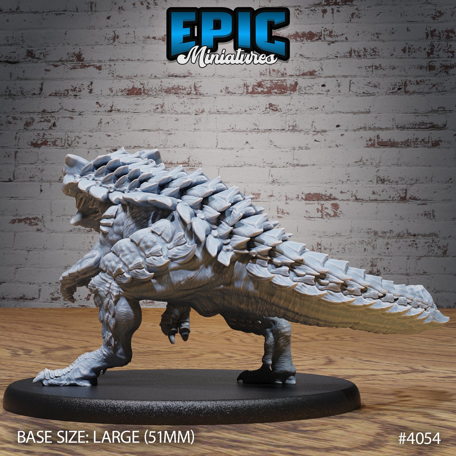 Rockhead Dinosaur - Epic Miniatures | Elemental Lands | 28mm | 32mm | Brute | Hammerhead