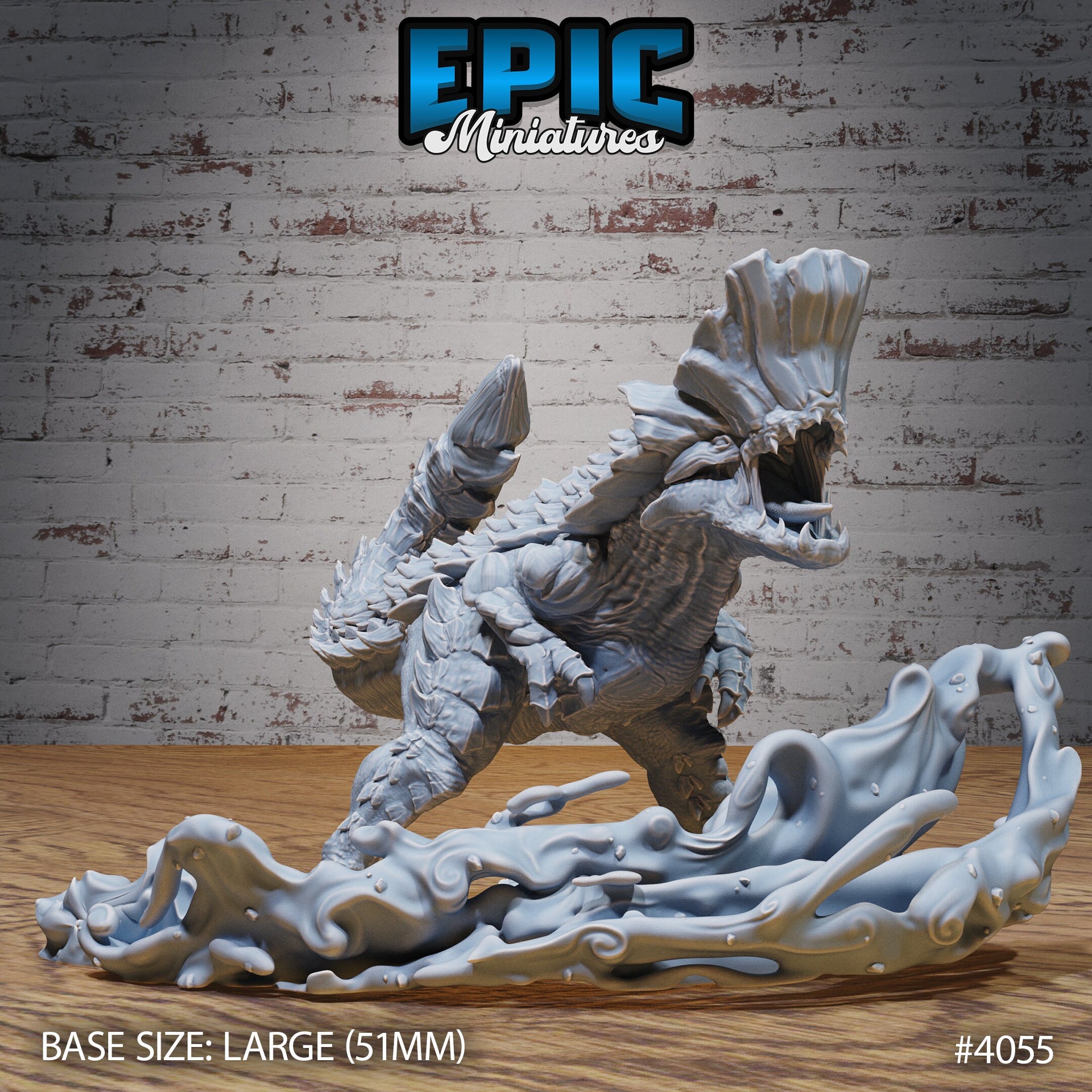 Rockhead Dinosaur - Epic Miniatures | Elemental Lands | 28mm | 32mm | Brute | Hammerhead