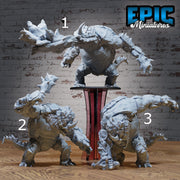 Mountain Beast- Epic Miniatures | Dwarf Mountain | 28mm | 32mm | Rhino | Stone | Dinosaur