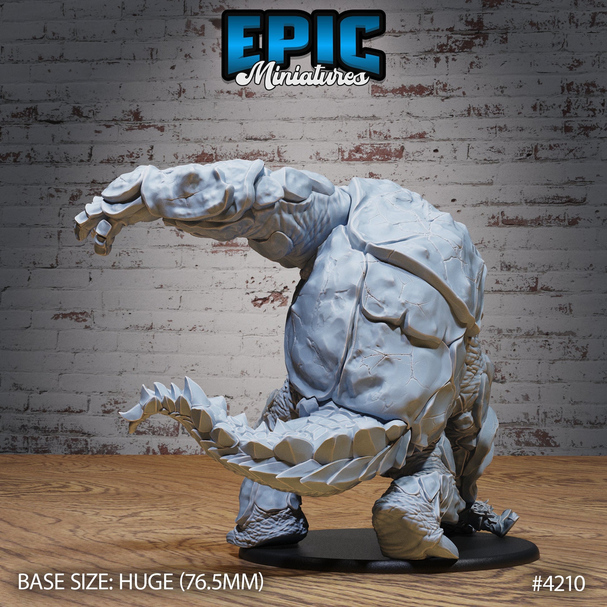 Mountain Beast- Epic Miniatures | Dwarf Mountain | 28mm | 32mm | Rhino | Stone | Dinosaur