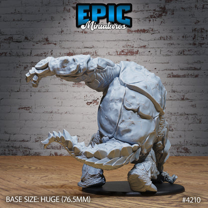 Mountain Beast- Epic Miniatures | Dwarf Mountain | 28mm | 32mm | Rhino | Stone | Dinosaur