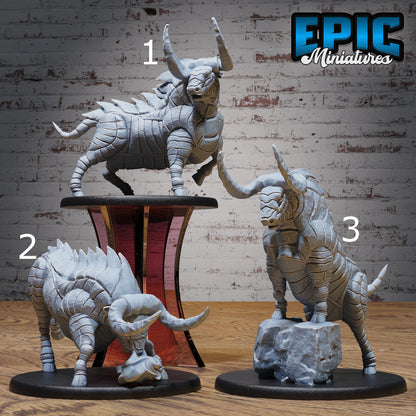 Metal Bull Gorgon - Epic Miniatures | Dwarf Mountain | 28mm | 32mm | Metal | Poison | Corrosive