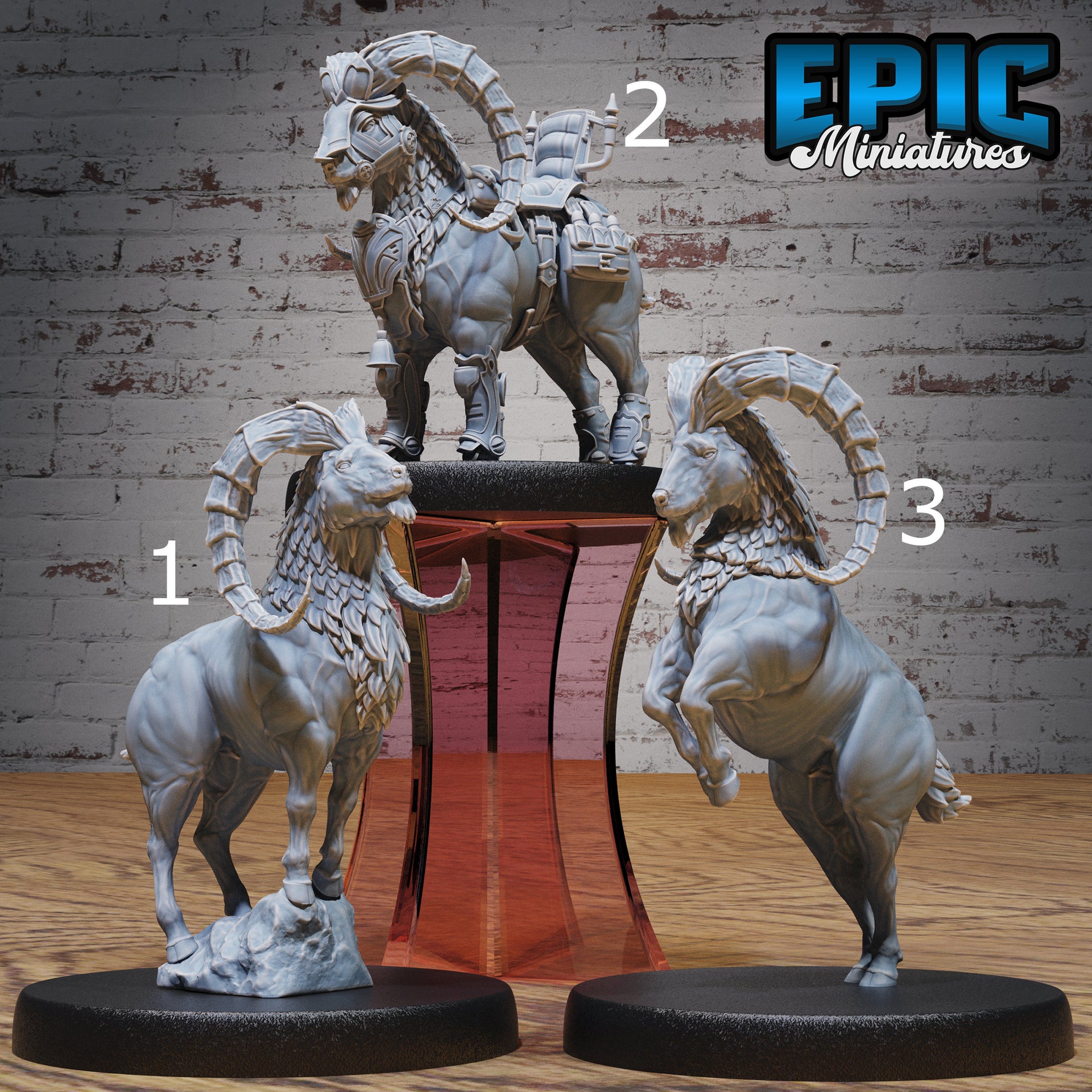 Goat Wild - Epic Miniatures | Dwarf Mountain | 28mm | 32mm | Mount | Mountain