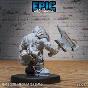 Champion Dwarf - Epic Miniatures | Dwarf Mountain | 28mm | 32mm | Knight | Fighter