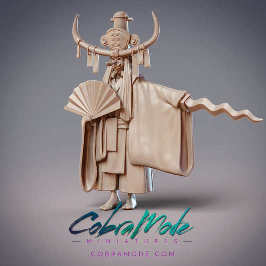 Daitengu Zuijin Akaribo - CobraMode | Miniature | Wargaming | Roleplaying Games | 32mm | 54mm | Noble | Guard | Temple