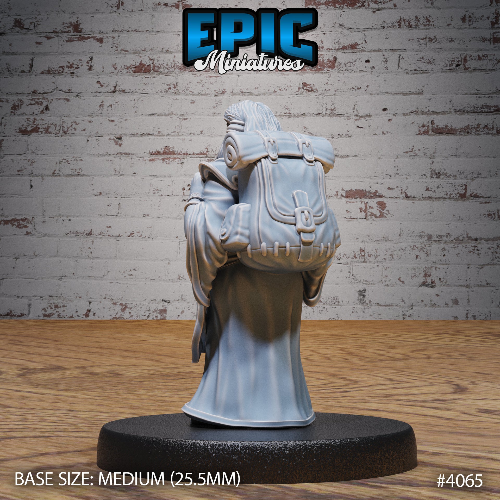 Dwarf Wind Mage Female- Epic Miniatures | Elemental Lands | 28mm | 32mm |PC | Sorcerer | Traveler | Wizard