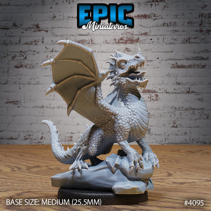 Green Dragon Wyrmling - Epic Miniatures | Elemental Lands | 28mm | 32mm | Dragon | Baby