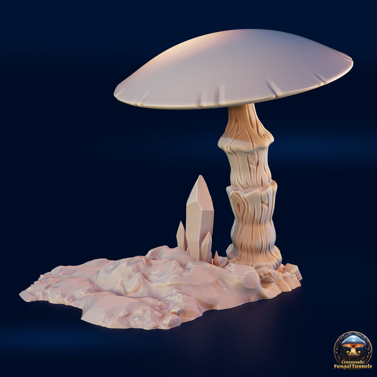Giant Mushroom Cap - Fungal Tunnels by 3DHexes | Big Fungus Terrain for Roleplaying and Gaming | Shroom