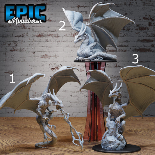 Storm Dragon - Epic Miniatures | Elven Storm | 28mm | 32mm | Blue | Wyrm