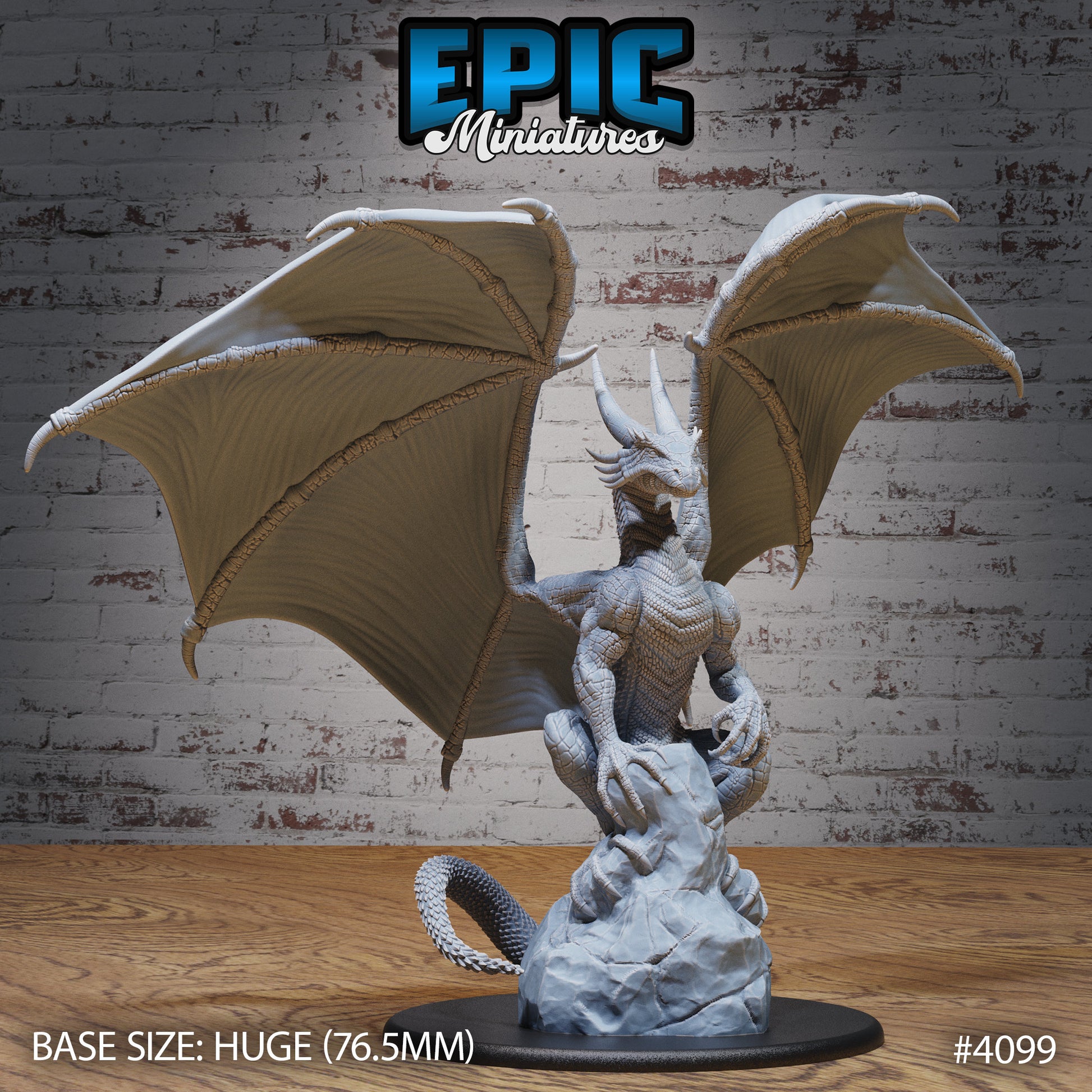 Storm Dragon - Epic Miniatures | Elven Storm | 28mm | 32mm | Blue | Wyrm