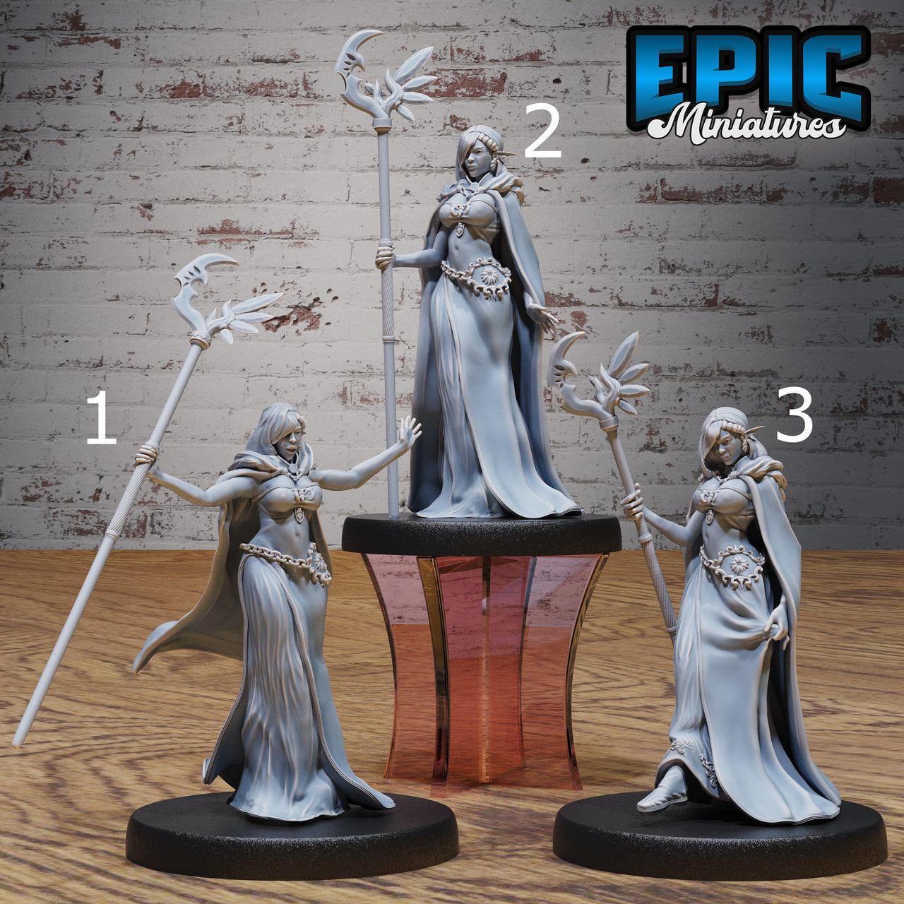 Elf Queen- Epic Miniatures | Elven Storm | 28mm | 32mm | Mage | Wizard | Sorcerer