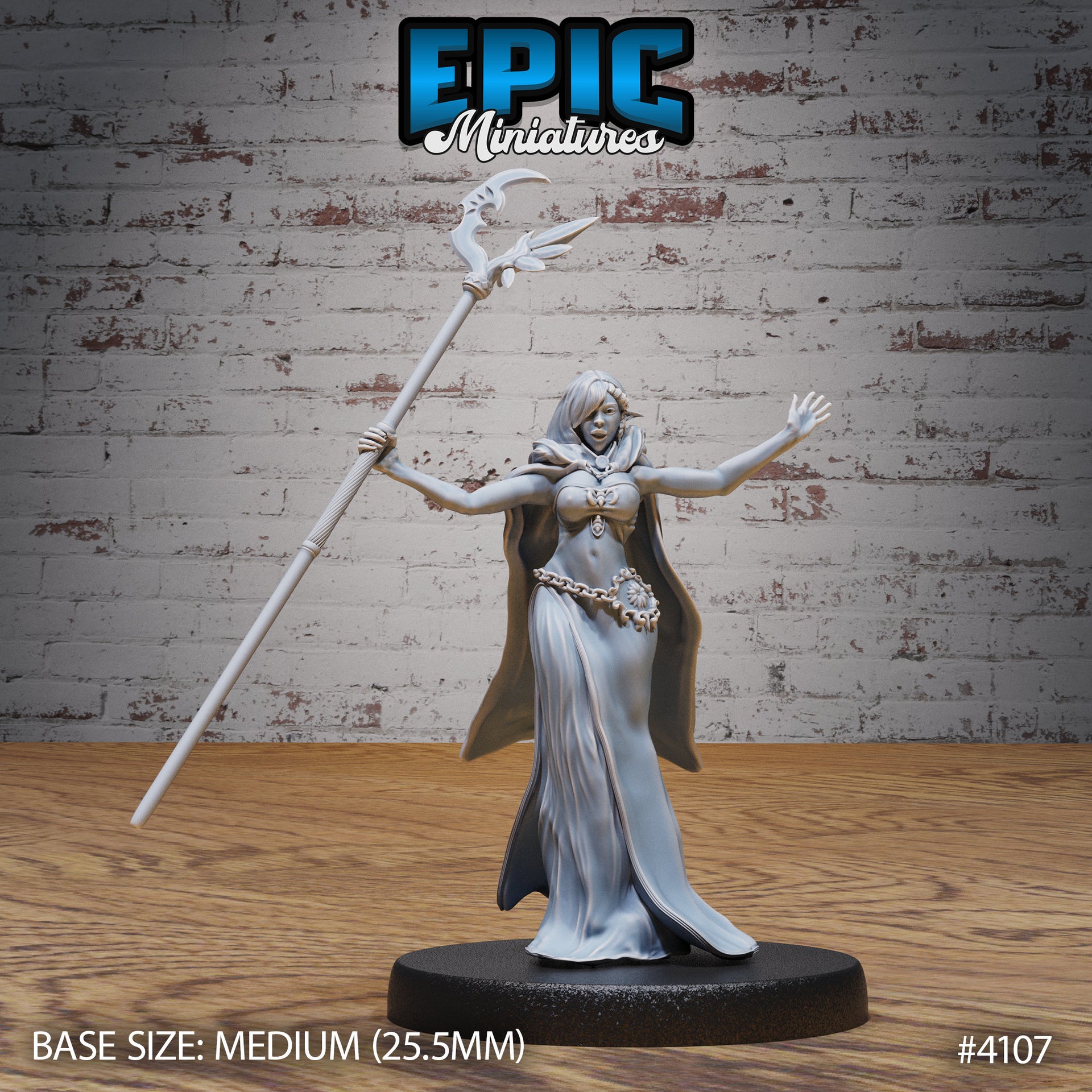 Elf Queen- Epic Miniatures | Elven Storm | 28mm | 32mm | Mage | Wizard | Sorcerer