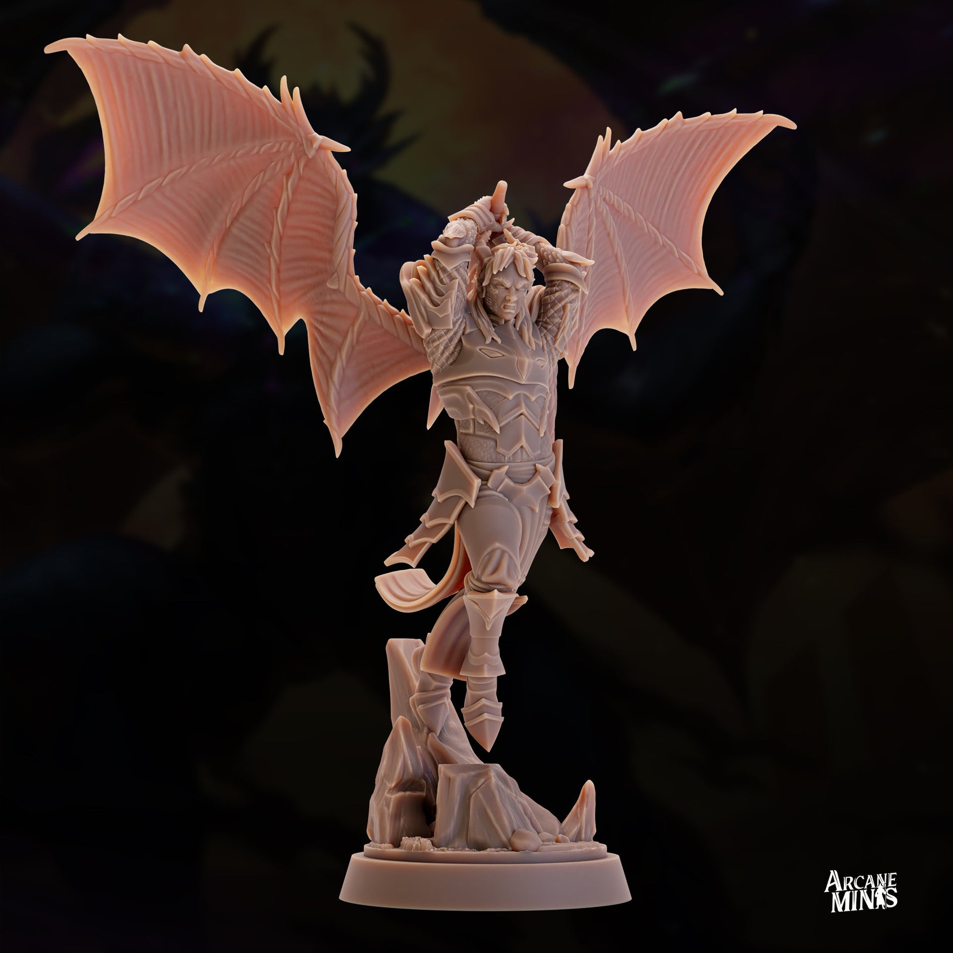 Hadraki Fighter - Arcane Minis | 32mm | Monster Madness | Devilkin | Demon | Knight | Champion