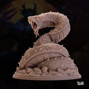 Quaketail Serpent - Arcane Minis | 32mm | Monster Madness | Dragon | Huge | Snake