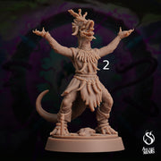 Maka Warpriest, Dinosaur Shaman - Arcane Minis | 32mm | The Skybreaker Chronicles | Lizardman | Dragonborn