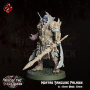 Mortas, Sanguine Paladin - Crippled God Foundry | 32mm | Rise of The Blood Queen | Blood Knight | Vampire Lord | Armor