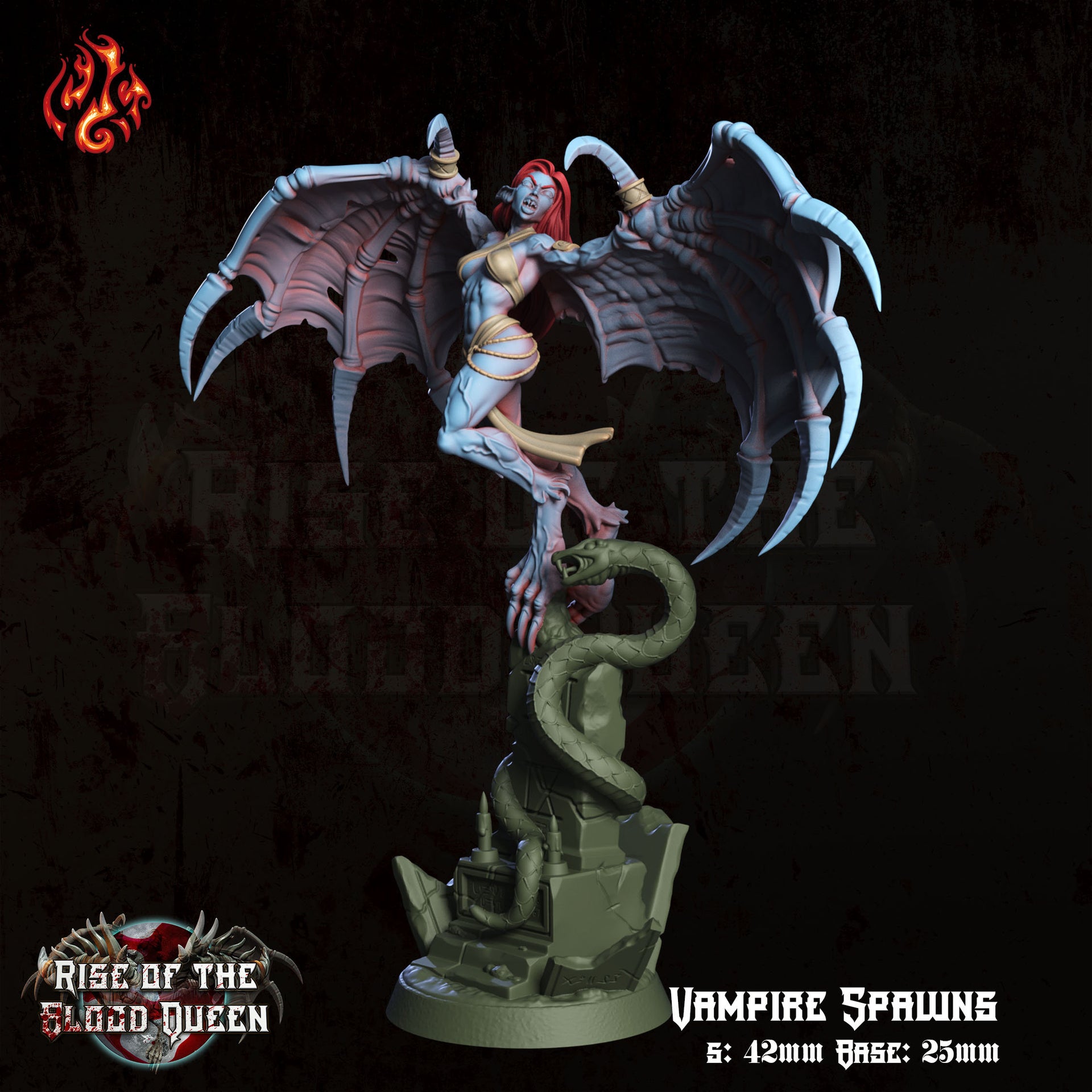 Vampire Spawn - Crippled God Foundry | 32mm | Rise of The Blood Queen | Ghoul | Zombie | Demon | Succubus