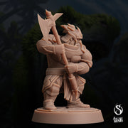 Dwarf Warden - Arcane Minis | 32mm | Dino Domination | Fighter | Knight | Guard