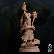 Sahuagin Warlock - Arcane Minis | 32mm | Dino Domination | Fishfolk | Sorcerer