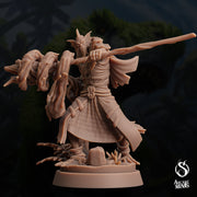 Sahuagin Warlock - Arcane Minis | 32mm | Dino Domination | Fishfolk | Sorcerer