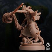 Sahuagin Warlock - Arcane Minis | 32mm | Dino Domination | Fishfolk | Sorcerer