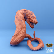 Noklura, Giant Crystal Snake - Arcane Minis | 32mm | Serpent | Dragon | Alien