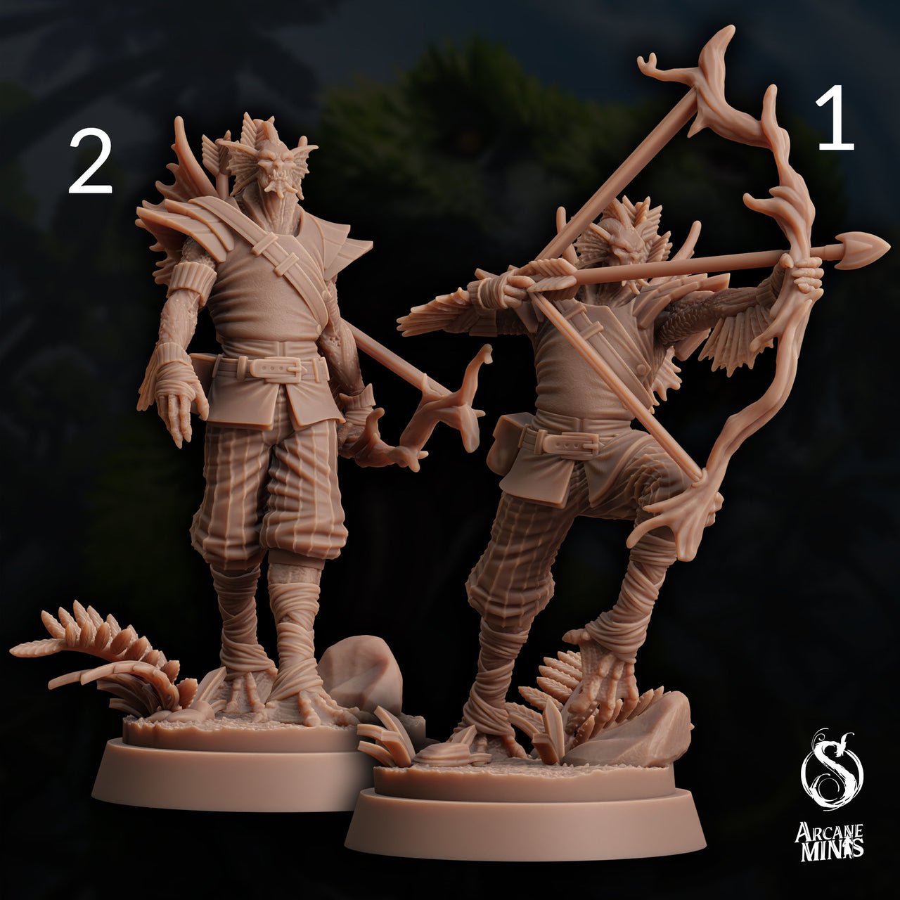 Sahuagin Ranger - Arcane Minis | 32mm | Dino Domination | Scout | Rogue | Bandit