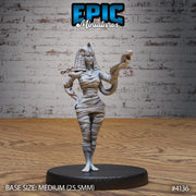 Cleopatra Mummy Lady - Epic Miniatures | Cone Desrt | 28mm | 32mm | Steampunk | Engineer | Egypt | Queen | Royal