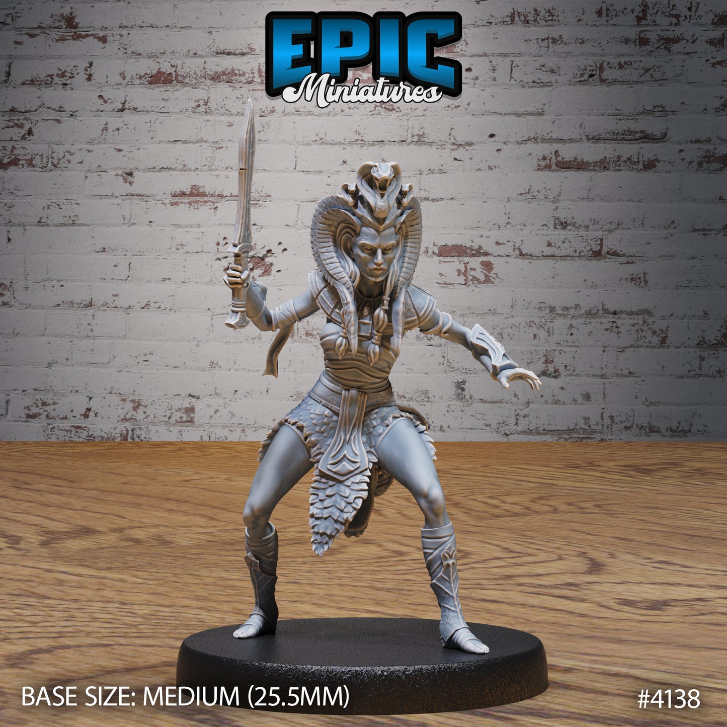 Cleopatra Royal Guard - Epic Miniatures | Cone Desert | 28mm | 32mm | Steampunk | Engineer | Egypt | Champion |