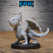 Blue Dragon Wyrmling - Epic Miniatures | Cone Desert | 28mm | 32mm | Drake | Baby