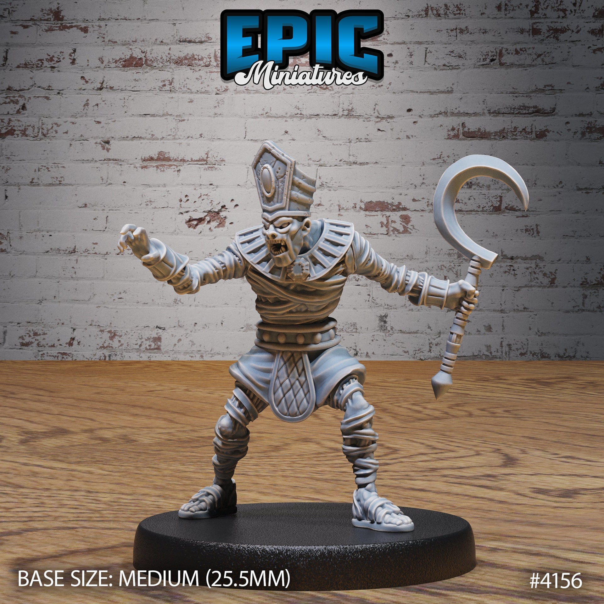 Ancient Egyptian High Priest - Epic Miniatures | Cone Desert | 28mm | 32mm | Egypt | Mummy Lord | Casket