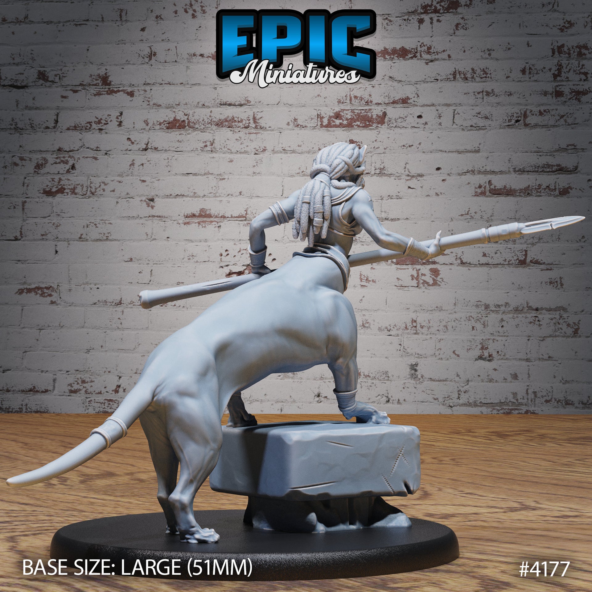 Lion Centaur Bastet Devotee - Epic Miniatures | Bone Desert | 28mm | 32mm | Urmahlullu | Wemic | Fighter