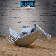 Egyptian River Boats - Epic Miniatures | Bone Desert | 28mm | 32mm | Ritual | Pharoah | Styx