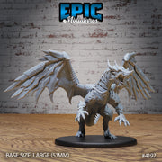 Armored Dragon - Epic Miniatures | Dwarf Mountain | 28mm | 32mm | Red | Flying | Champion