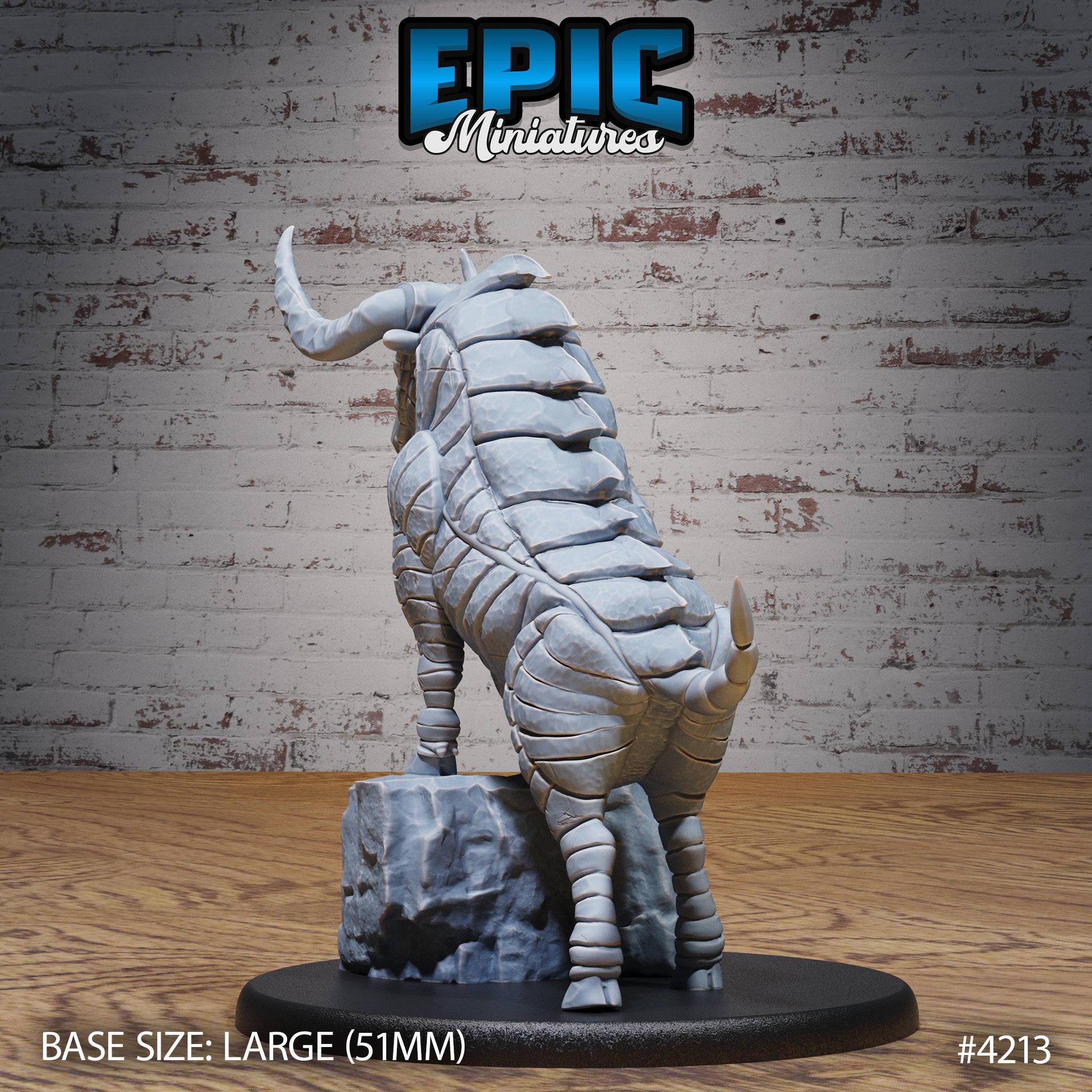 Metal Bull Gorgon - Epic Miniatures | Dwarf Mountain | 28mm | 32mm | Metal | Poison | Corrosive