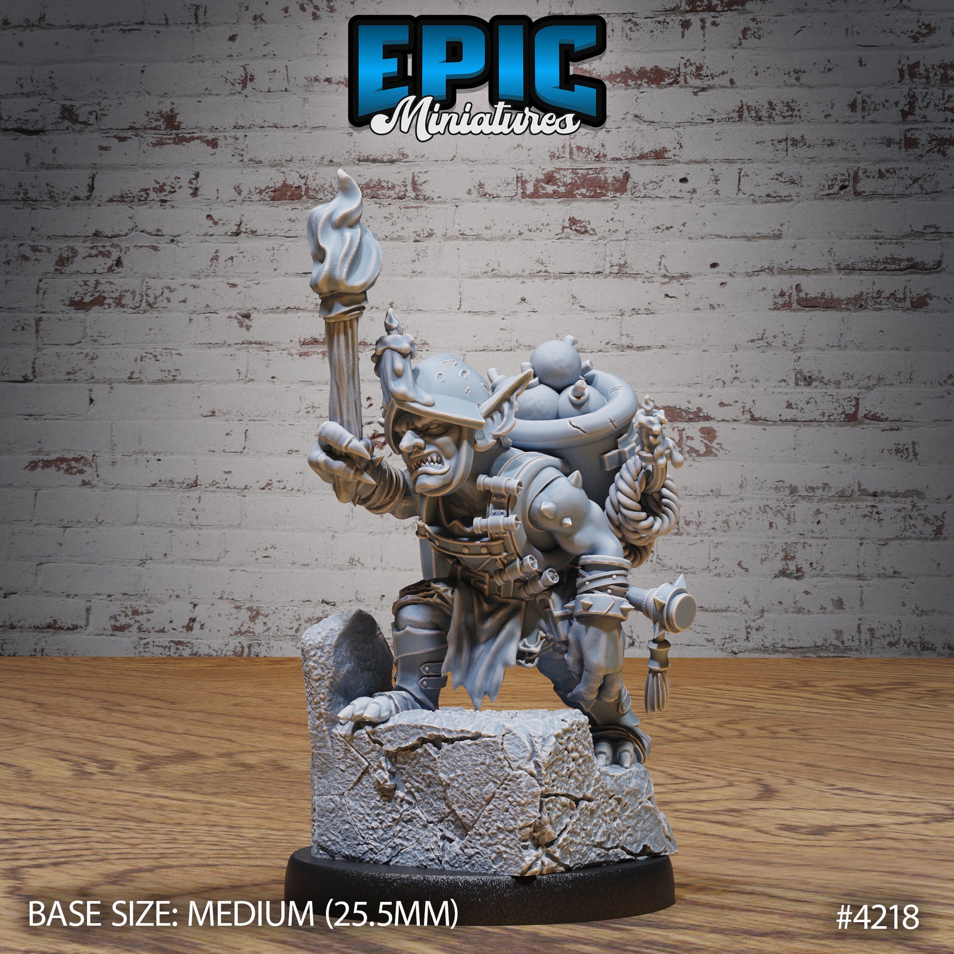 Goblin Miner Climb - Epic Miniatures | Dwarf Mountain | 28mm | 32mm | Scout | Traveler | Rocket