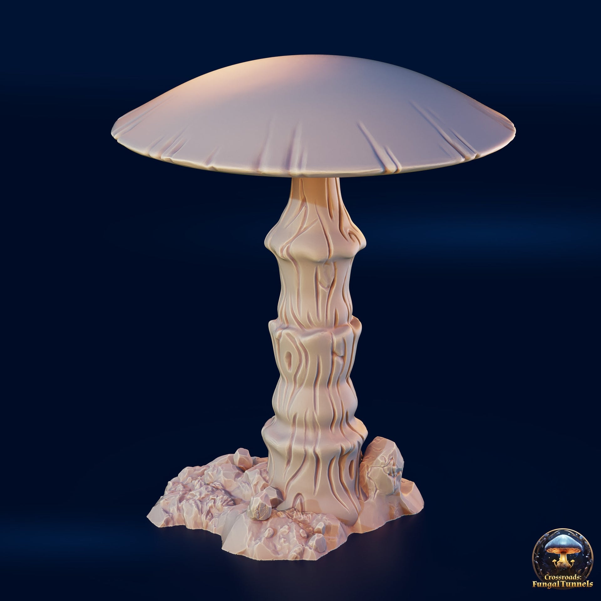 Giant Mushroom Cap - Fungal Tunnels by 3DHexes | Big Fungus Terrain for Roleplaying and Gaming | Shroom