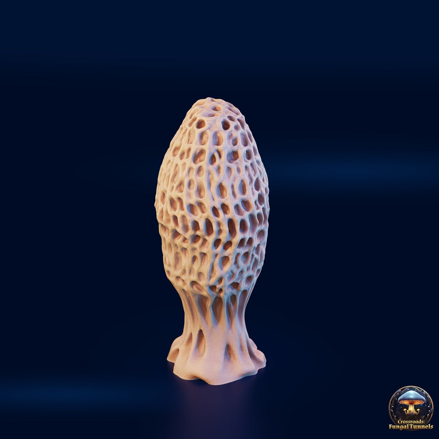 Giant Morel Mushroom Terrain - Fungal Tunnels by 3DHexes | Big Fungus Terrain for Roleplaying and Gaming | Shroom