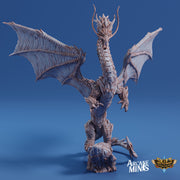 Arriax Dragon - Arcane Minis | 32mm | Dragon Folk | Metallic | Drake Wyrm