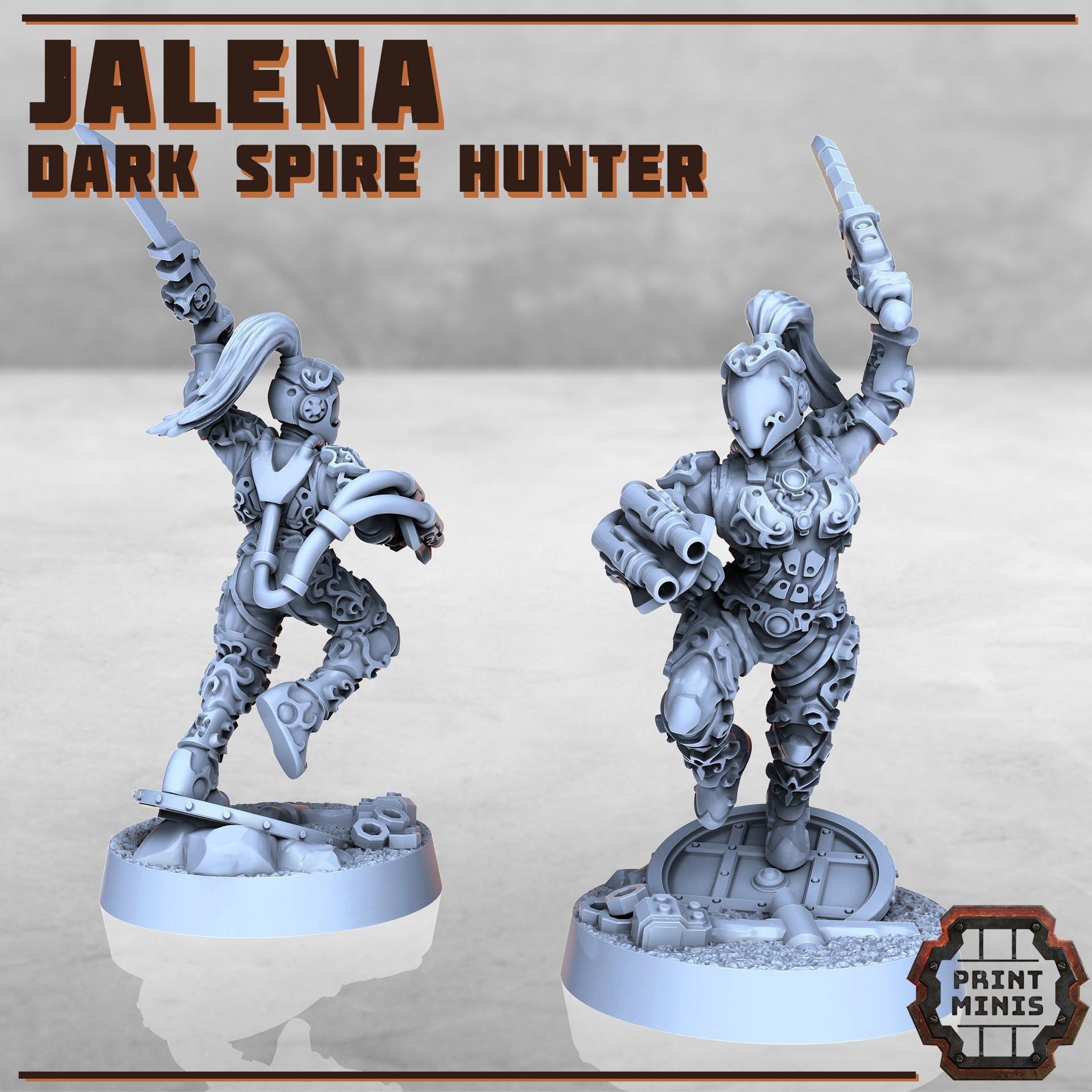Dark Spire Hunters, Psychic Assassings - Print Minis | Sci Fi | Light Infantry | Imperial | 28mm Heroic | Mutant | Genetically engineered